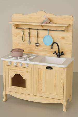 No 1 - Wooden Kitchen Set With Tools