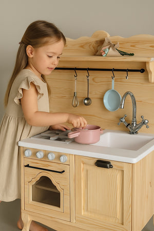 No 1 - Wooden Kitchen Set With Tools
