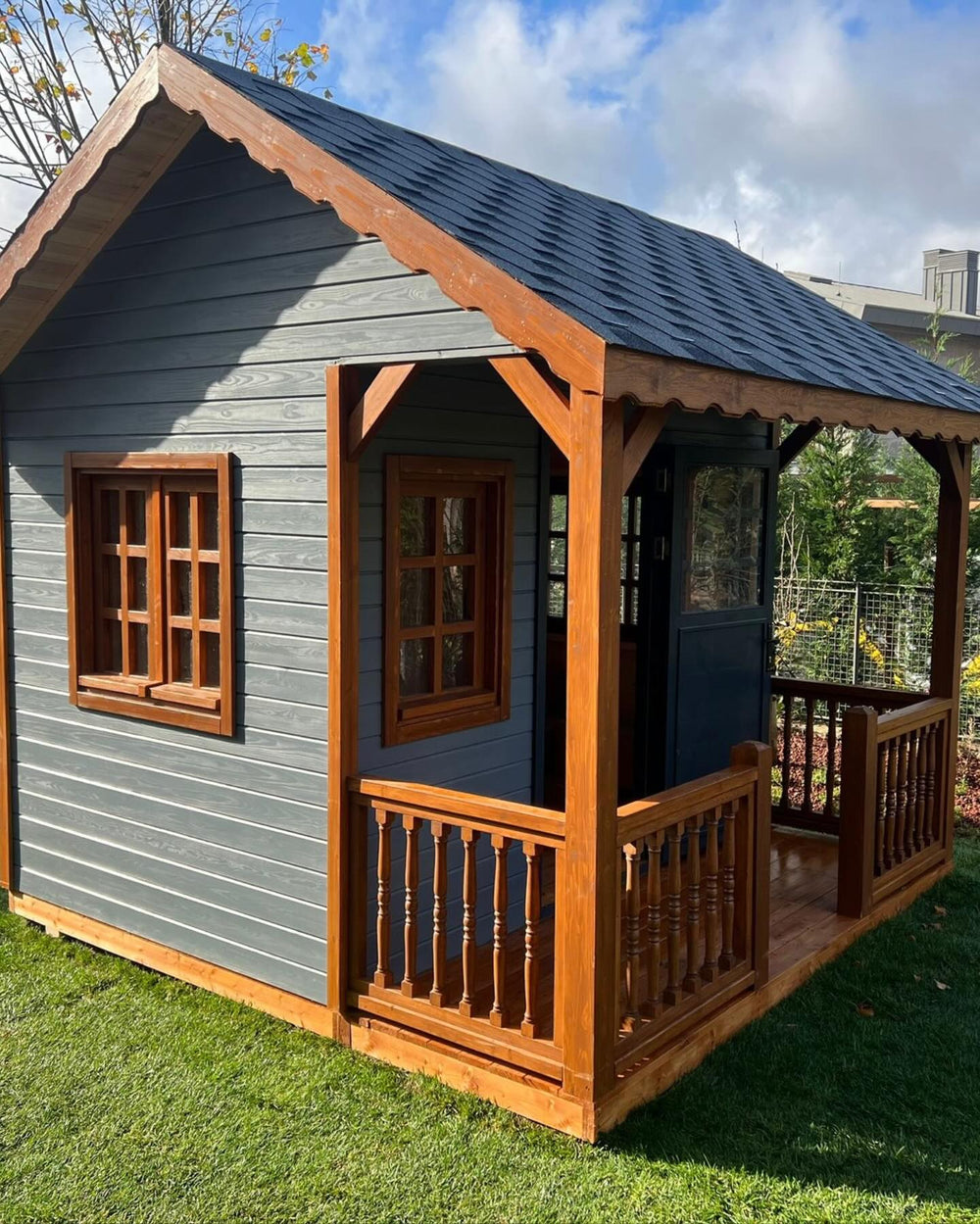 No1 - Handcrafted Multi-Use Wooden Playhouse | Hobby & Kids' House | Eco-Friendly | Easy Assembly & Long-Lasting